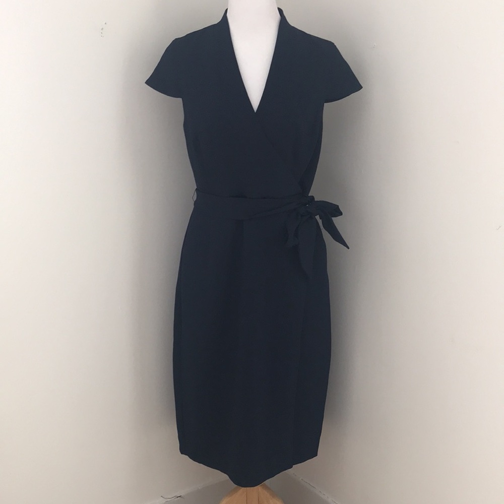 J. Crew Navy Midi Dress